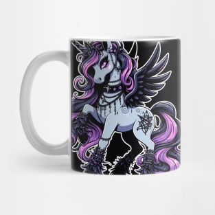 Gothic Unicorn Kawaii Mug